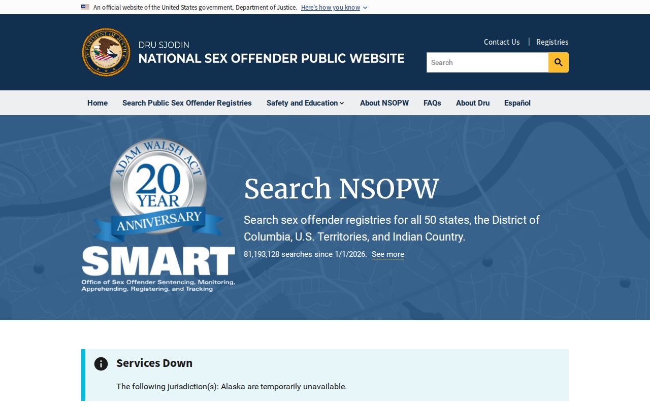 Crisp County sex offender lookup using the national NSOPW search